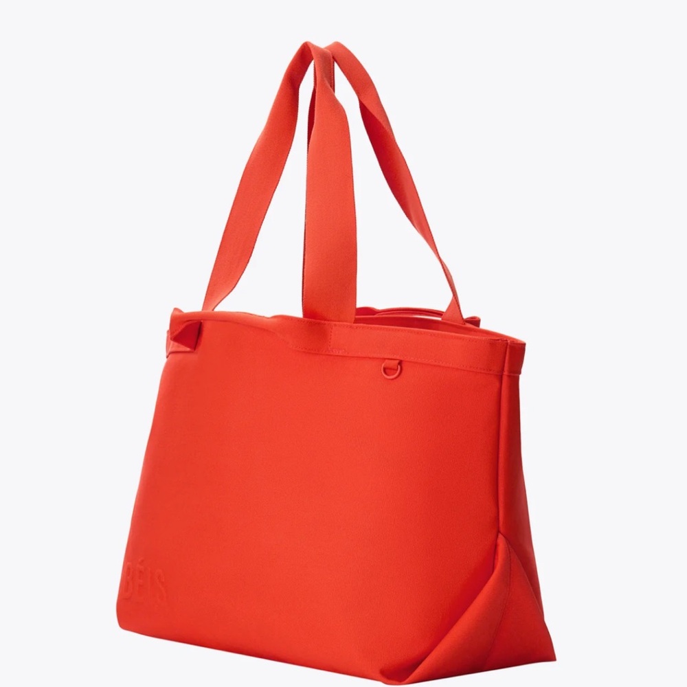 NWT Beis Travel Tote in Flame Orange - Picture 2 of 8
